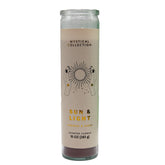 Mystic Collection PILLAR SUN & LIGHTS PEONES & SUEDE 10oz Pre Priced $4